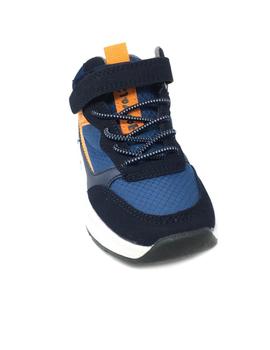 DEPORTIVO VELCRO AZUL-NARANJA