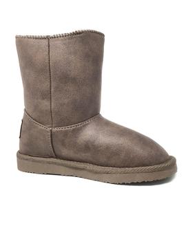 BOTA AUSTRALIANA TAUPE CON POMPON