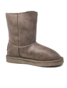 BOTA AUSTRALIANA TAUPE CON POMPON