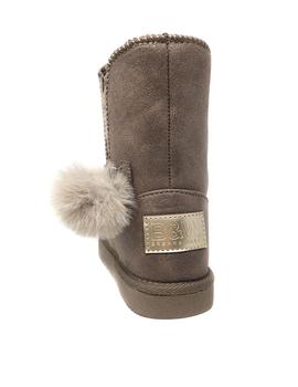 BOTA AUSTRALIANA TAUPE CON POMPON