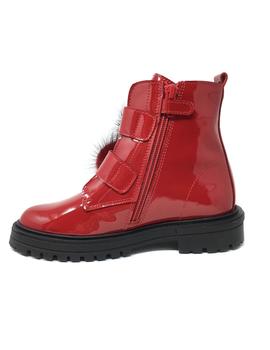 BOTIN CHAROL ROJO POMPON