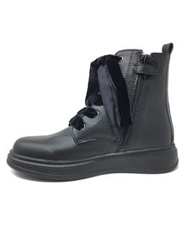 BOTA PIEL NEGRO MATE