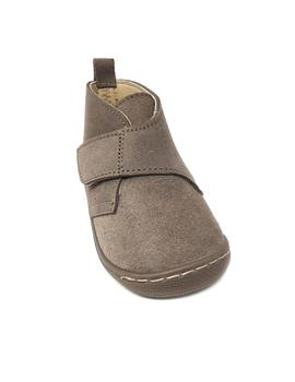 BOTIN SERRAJE TAUPE VELCRO