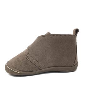 BOTIN SERRAJE TAUPE VELCRO