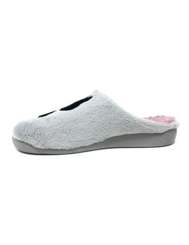 ZAPATILLA DE CASA GRIS GATITO