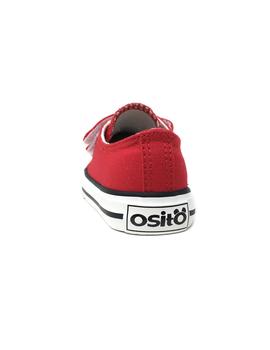 ZAPATILLA LONA ROJA OSITO