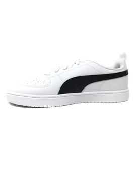 DEPORTIVO PUMA BLANCO Y NEGRO DE CORDON