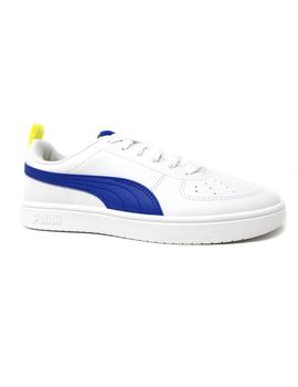 DEPORTIVO PUMA BLANCO Y AZUL CORDON