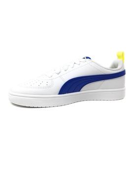 DEPORTIVO PUMA BLANCO Y AZUL CORDON