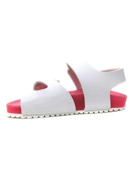 SANDALIA BIO BLANCA DE VELCRO