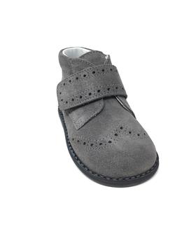 BOTIN SERRAJE GRIS DE VELCRO