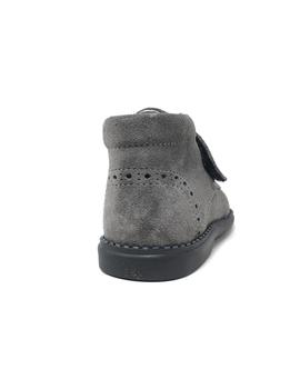 BOTIN SERRAJE GRIS DE VELCRO