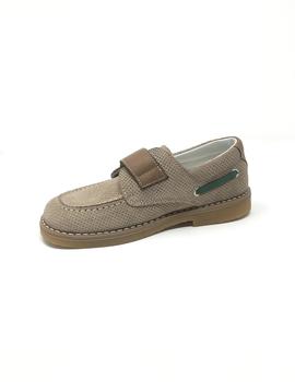 ZAPATO TAUPE VELCRO