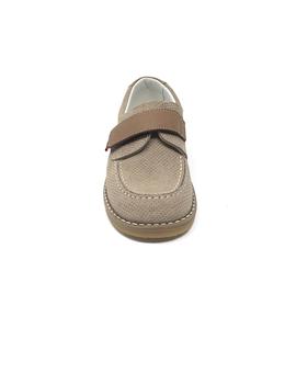 ZAPATO TAUPE VELCRO