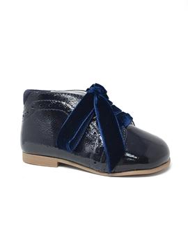 BOTIN CHAROL ARRUGADO AZUL