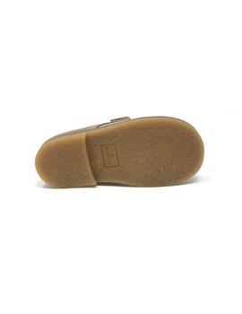 ZAPATO SERRAJE TAUPE VELCRO