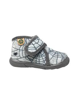 ZAPATILLA DE CASA GRIS ARAÑA