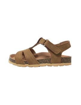 SANDALIA BIO CUERO DE VELCRO