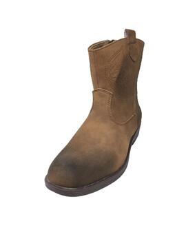 BOTIN CAMPERO CUERO MARRON