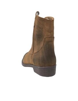 BOTIN CAMPERO CUERO MARRON