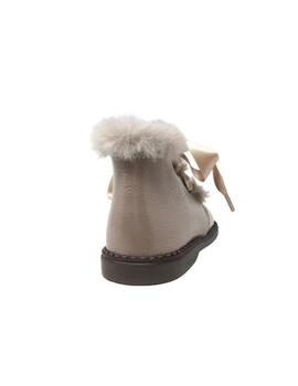 BOTIN CHAROL ARRUGADO BEIGE