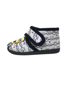 ZAPATILLA DE CASA GRIS MINIONS