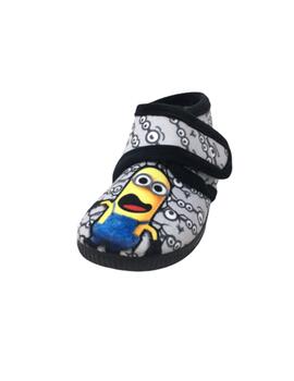 ZAPATILLA DE CASA GRIS MINIONS