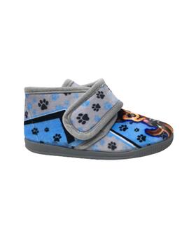 ZAPATILLA DE CASA GRIS PERRITO