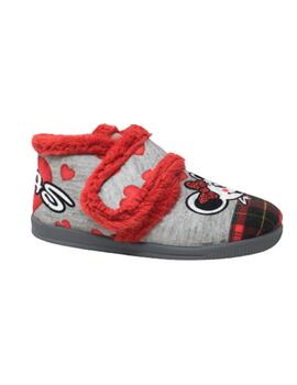 ZAPATILLA DE CASA GRIS MINNIE