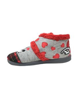 ZAPATILLA DE CASA GRIS MINNIE