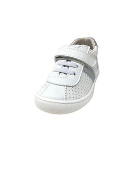 ZAPATO NAPA BLANCO DETALLES PLATA