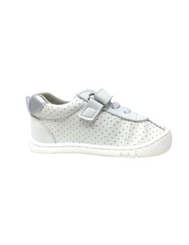 ZAPATO NAPA BLANCO DETALLES PLATA