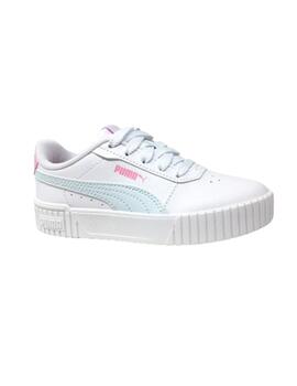 DEPORTIVO PUMA BLANCO DETALLE ROSA