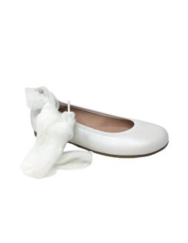 BAILARINA PIEL BLANCO BONE C/PULSERA TOBILLO