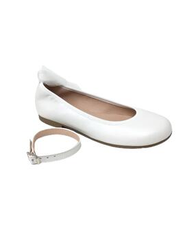 BAILARINA PIEL BLANCO BONE C/PULSERA TOBILLO