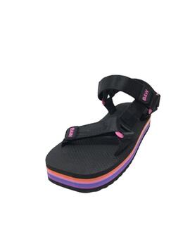 SANDALIA SLIDES NEGRO