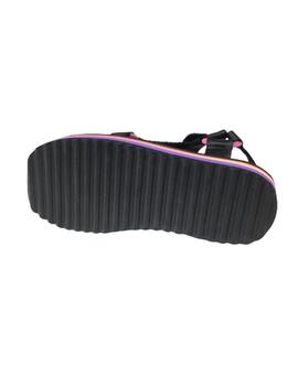 SANDALIA SLIDES NEGRO