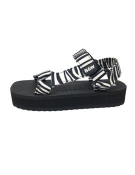 SANDALIA SLIDES ZEBRA