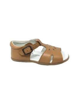 SANDALIA PIEL CAMEL