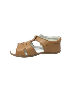 SANDALIA PIEL CAMEL