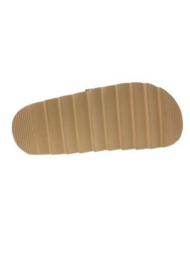 ZUECO SERRAJE CAMEL CON BRILLOS