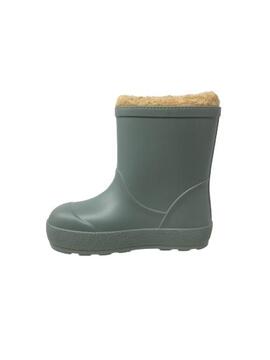 BOTA DE GOMA IGOR VERDE CON FORRO INTERIOR