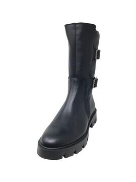 BOTA ALTA PIEL NAPA NEGRO