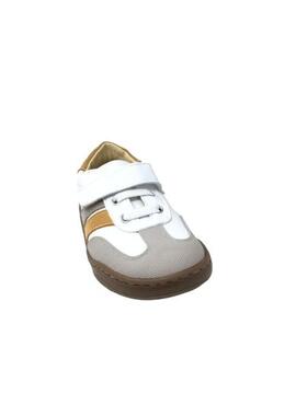 DEPORTIVO ANDANINES PIEL BLANCO Y MOSTAZA
