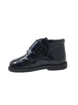 BOTIN ANDANINES CHAROL ARRUGADO AZUL MARINO