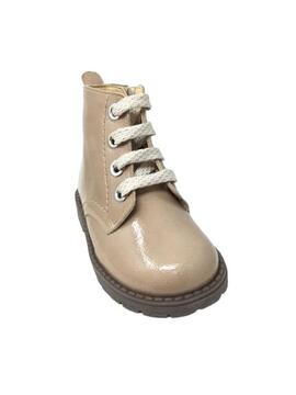 BOTIN CHAROL ARRUGADO BEIG MOREDA