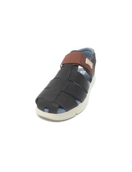 SANDALIA CAMPER MARRON VELCRO