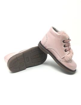 BOTIN CHAROL ROSA PELO LENGUETA