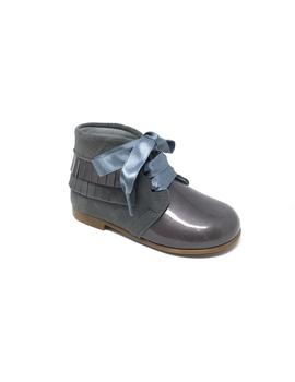 BOTIN CHAROL GRIS FLECOS