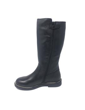 BOTA PIEL NEGRO HEBILLAS